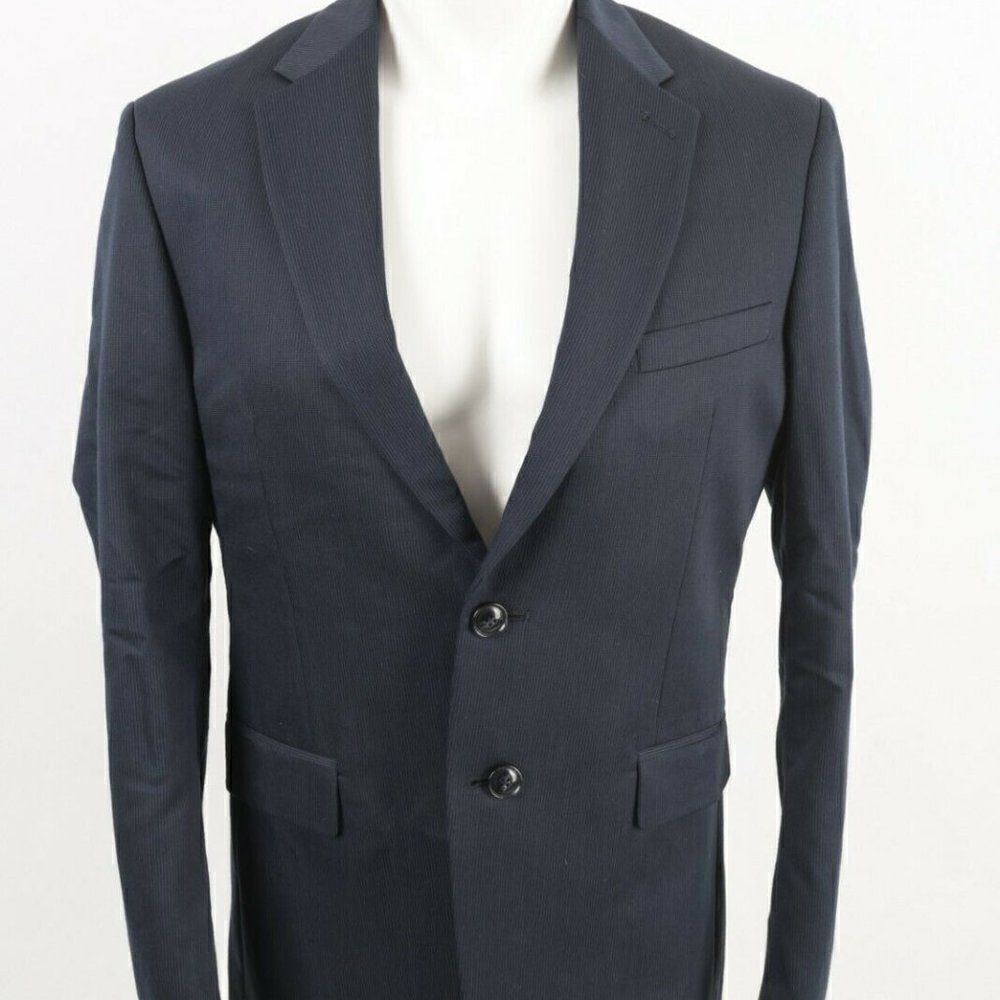 Zara Mens Suit Jacket Blazer Sz US 36 EU 46 Blue